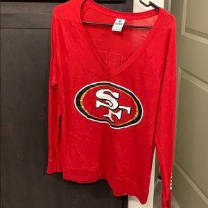 49ers Rare PINK Long sleeve shirt